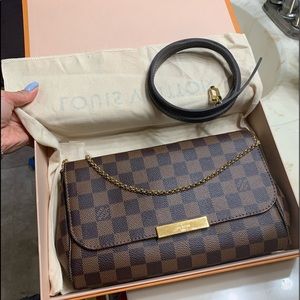 Preowned Louis Vuitton Damier Ebene Favorite Mm